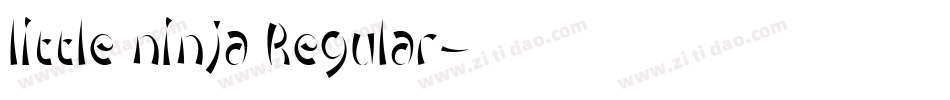 little ninja Regular字体转换